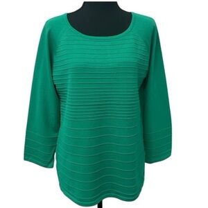 Cable & Gauge Green Long Sleeve Top